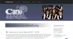 Desktop Screenshot of cariobands.org