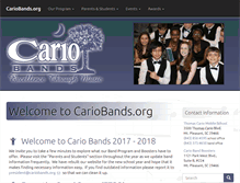 Tablet Screenshot of cariobands.org